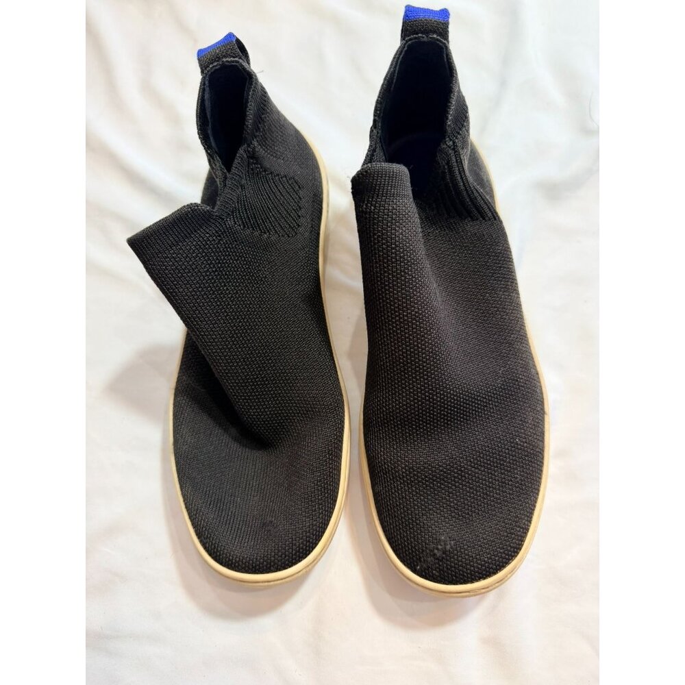 Rothys Black Knit Slip-On Sneakers Womens Size 6.5 Pre-Owned